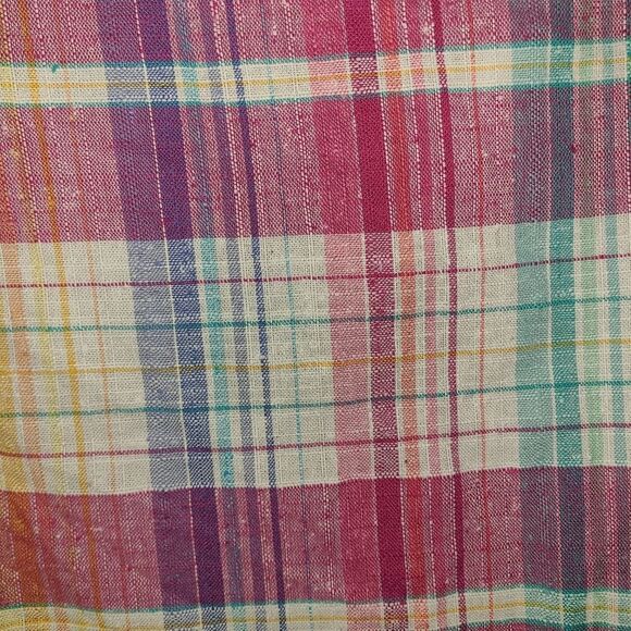 Vintage Bobbis Closet Pink Plaid Linen Blend Blazer - Picture 11 of 11